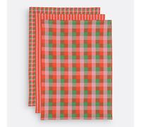 Set of 3 Sidone Yarn-Dyed Cotton Tea Towels Multi-Coloured