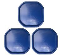 (Set of 3) Small Plastic Mixing Tray Water Play Builder Equipment Sand Pool Pit Tray Water Game Garden Beach Tuff Kids Messy Activities For Cement Mortar & Sand Plastering 70x70 CM (Blue)