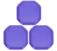 (Set of 3) Small Plastic Mixing Tray Water Play Builder Equipment Sand Pool Pit Tray Water Game Garden Beach Tuff Kids Messy Activities For Cement Mortar & Sand Plastering 70x70 CM (Purple)