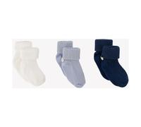 Set of 3 Socks Blue 17/18