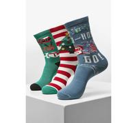 Set of 3 socks Urban Classics Ho Ho Ho Christmas Multicolore 35/38