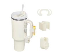 Set of 3 Stanley Cup Accessories, Double Hook Key Holder, Lipstick Holder and Jewellery Storage Box, Pink for 30/40 Oz (White)