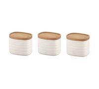 SET OF 3 STORAGE JARS "TIERRA"