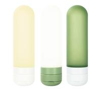 Set of 3 Stylish 50ml Bottles for Travel Toiletries Makeup Dispenser Containers Refillable Shampoo Lotion Bottle