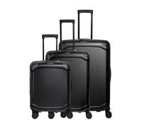 Travelite Millennium 4 wheels Suitcase set 3-piece with expansion pleat black