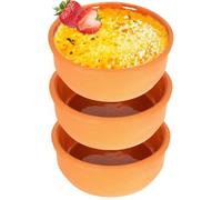 Set of 3 Terracotta 12cm Oven Safe Tapas Serving Dish