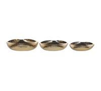 Set of 3 Trinket Dishes UJUNG Metal Gold