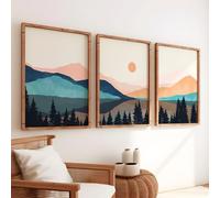 Set of 3 Wall Art Prints | Landscape Wall Art | Boho Home Decor | A4 Wall Prints | A3 Wall Art | Wall Art Prints | Living Room Decor | A3, A4