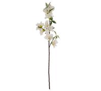 Set Of 3 White Bloom Large Spray 920mm Realistic White Faux Hydrangea Stem For Tall Vases