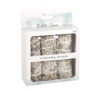 Set of 3 White Sage Smudge Sticks for Spiritual Cleansing - Sacred Space Purification Bundle - Reiki and Witchcraft Supplies