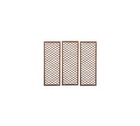 Set of 3 Willow Trellis Framed Panel (120cm x 45cm)