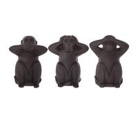 Set of 3 Wisdom Monkeys Resin H23
