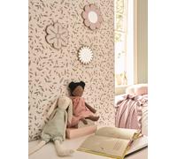 Set of 3 wooden and acrylic flower wall decorations rose