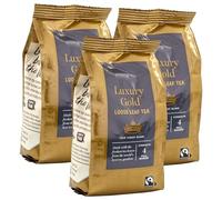 Set of 3 x 250g (750g) Luxury Gold Loose Leaf Tea, Finest Blend, Strength 4, Fairtrade