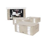 Set of 3 XXL Dune 3D Semi-Rigid Compactor Vacuum Boxes - Beige | Compactor Sku: RAN8790