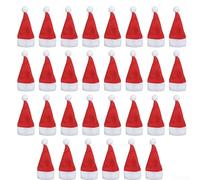 Set of 30 Christmas Small Hats for Decoration Use with For Tableware and Small Ornaments, 6x12cm, Perfect for Adding Festive Touch to Holiday Gatherings