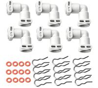 Set of 30 Coffee Machine Connectors Two Way Steam Interface with Sealing Rings for Stable Connection and Extended Coffee Maker Lifespan