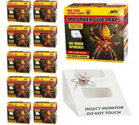 Set Of 30 Spider Traps Non Toxic Catcher Sticky Boards Insects Bugs Home