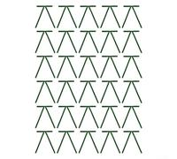 Set Of 30 Velvet Bows For Door Wreath And Christmas Tree Decoration, Providing A Traditional And Festive Look With Flocked Material Design(Green)