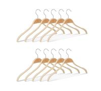 Set of 30 wooden clothes hangers Ergonomic Hanger Kit Lightweight Ergonomic