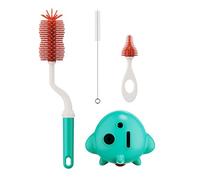 Set of 3pcs Baby Bottle Brushes Ensures Thorough Cleaning and Comfortable Grip for Health Care Families Baby Bottle Brush Set