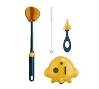 Set of 3pcs Baby Bottle Brushes Ensures Thorough Cleaning and Comfortable Grip for Health Care Families Baby Bottle Brush Set