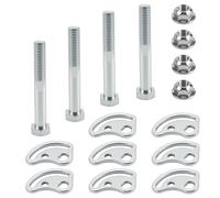 Set of 4 ±1.5 Degree Front Upper Control Arm Cam Bolts for Chevy Silverado Express Suburban GMC Sierra 1500 2500 Yukon Cadillac Hummer Replaces # K100026 45K5012 MS50067