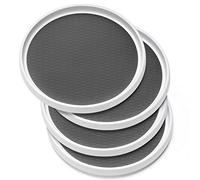 Set of 4, 10 Inch Non-Skid Lazy Susan Organizers - Turntable Rack for Cabinet, Pantry Organization and Storage, Kitchen, Fridge, Bathroom Makeup Vanity Countertop, Under Sink Organizing, Spice Rack