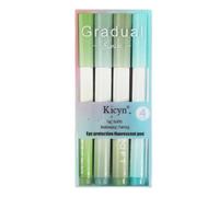 Set of 4-12 Magic Highlighters Chisel Tip Highlighters for Thick Strokes - Yellow, Orange, Red, Purple, Light Blue, Green