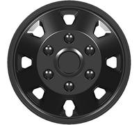 Set of 4,16" Deep Dish Wheel Trims Universal, Hub Cap Covers 16 inch, Black, for Vans, Caravans and Motorhomes Premium Quality