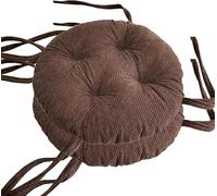 Set Of 4/2/1 Round Bar Stool Cushions/Pads With Ties 11/13/15/17/19in Round Chair Seat Cushions/Pads Indoor Outdoor For Dining Chairs Circle Stool Chair Patio Kitchen(H7,2PCS 33x33X6cm)