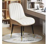 Set of 4 360° Swivel Dining Chairs, Leather Upholstered High Backrest Kitchen Office Chairs with Metal Legs, Perfect for Home, Living Room, Loun, and Bedroom