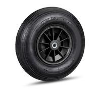 Set of 4 4.00-6 Wheelbarrow Spare Tyres Pneumatic Wheel Replacement Black