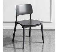 Set Of 4/5/6 Plastic Dining Chair, Stackable Kitchen Chairs Modern Armless Side Chairs for Indoor Outdoor Living Room Restaurant, Space-saving, No Assembly (4 Pack(15x17x31inch), Gray1)