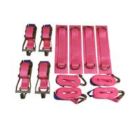 (Set of 4, 6 Metre) Car Transporter Wheel Strap Set 50MM Recovery