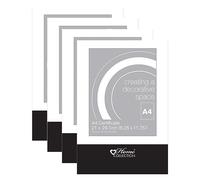 Set of 4 - A4 Clip Frame Frameless Glass Front Photo Frame Certificate Picture Frames Wall Hanging Hook (21 x 29.7cm) Landscape/Portrait Poster Frame Home Office Wall Frame