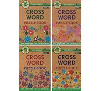 Set of 4 A5 Crossword Puzzle Books 139 Puzzles Each Brain Games Activity Book Eco Friendly Plastic Free Travel Puzzle Books