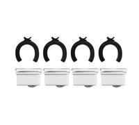 Set Of 4 Adhesive Furniture Wheels - Self-Adhesive Rotating Casters With Brakes For Easy Sliding, 360 Degree Swivel Design | Smooth Rolling Appliance Movers, Handy Sticky Mini Base Rollers, Ho
