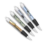 Set of 4 Air Force White Ballpoint Pens - Plane Spitfire Vulcan Pilot Dad Themed Boys Girls Men Women Pen #79632