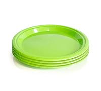 Set of 4 Al Fresco Recycled Plastic Plates, Garden & Picnic Outdoor