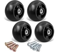 Set of 4 AM125172 Plastic Deck Gauge Wheel Kit for John Deere 48", 54", 60", 62“, 72" Deck Lawn Tractor Mowers Wheel Kit, AM124706, 210-300
