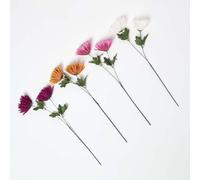 Set of 4 Artificial Autumn Chrysanthemum Stems