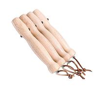 Set of 4 Barbecue Skewers Stainless Steel Wooden Handle Long Campfire Telescopic Extendable Barbecue Fork Barbecue Accessories Shish Skewers Meat Fork, For Grilling, Campfire And Camping, For Hot