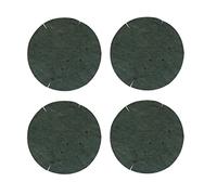 Set Of 4 Biodegradable Hanging Basket Liners For 16 Inch Round Hanging Baskets Natural Green
