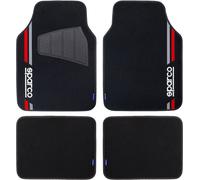 Set Of 4 Black And Red Mats For Car Sparco SPARCO
