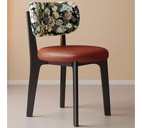 Set of 4 Black PU Leather Dining Chairs - Upholstered Kitchen Stools with Comfortable Backrest Armless Design for Restaurants Cafés and Living Rooms.