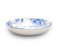 Wade WA967039BLU Blue Floral Set of 4 Pasta Bowls with Pale Blue & White Floral Pattern, Crafted from Earthenware, Made in Stoke-on-Trent, 22.5cm, Blue