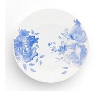 Wade WA967038BLU Blue Floral Set of 4 Side Plates with Pale Blue & White Floral Pattern, Crafted from Earthenware, Made in Stoke-on-Trent, 22.75cm, Blue