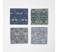 Set of 4 Blue William Morris Fat Quarters
