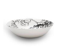 Set of 4 Botanical Night Cereal Bowls Black/White